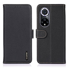 Coque Portefeuille Livre Cuir Etui Clapet B01H pour Huawei Nova 9 Noir