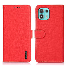Coque Portefeuille Livre Cuir Etui Clapet B01H pour Motorola Moto Edge 20 Lite 5G Rouge