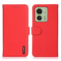 Coque Portefeuille Livre Cuir Etui Clapet B01H pour Motorola Moto Edge (2023) 5G Rouge