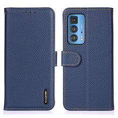 Coque Portefeuille Livre Cuir Etui Clapet B01H pour Motorola Moto Edge S Pro 5G Bleu