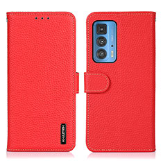Coque Portefeuille Livre Cuir Etui Clapet B01H pour Motorola Moto Edge S Pro 5G Rouge