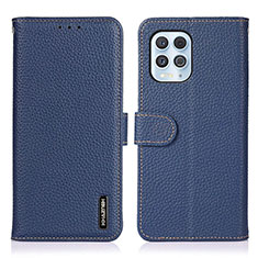 Coque Portefeuille Livre Cuir Etui Clapet B01H pour Motorola Moto G100 5G Bleu