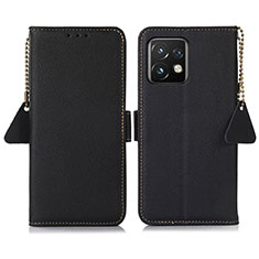 Coque Portefeuille Livre Cuir Etui Clapet B01H pour Motorola Moto X40 5G Noir