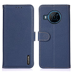 Coque Portefeuille Livre Cuir Etui Clapet B01H pour Nokia X100 5G Bleu