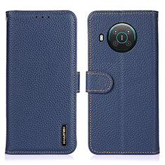 Coque Portefeuille Livre Cuir Etui Clapet B01H pour Nokia X20 Bleu