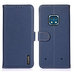 Coque Portefeuille Livre Cuir Etui Clapet B01H pour Nokia XR20 Bleu