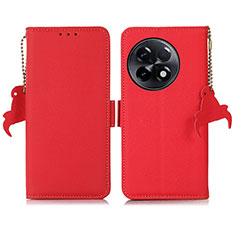 Coque Portefeuille Livre Cuir Etui Clapet B01H pour OnePlus 11R 5G Rouge