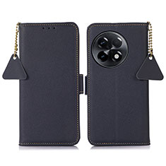 Coque Portefeuille Livre Cuir Etui Clapet B01H pour OnePlus Ace 2 5G Bleu