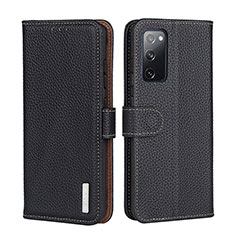 Coque Portefeuille Livre Cuir Etui Clapet B01H pour Samsung Galaxy A02s Noir