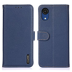 Coque Portefeuille Livre Cuir Etui Clapet B01H pour Samsung Galaxy A03 Core Bleu