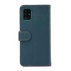 Coque Portefeuille Livre Cuir Etui Clapet B01H pour Samsung Galaxy A51 4G Vert