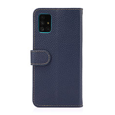 Coque Portefeuille Livre Cuir Etui Clapet B01H pour Samsung Galaxy A51 5G Bleu
