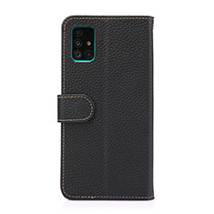 Coque Portefeuille Livre Cuir Etui Clapet B01H pour Samsung Galaxy A51 5G Noir