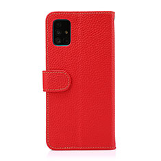 Coque Portefeuille Livre Cuir Etui Clapet B01H pour Samsung Galaxy A51 5G Rouge