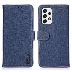 Coque Portefeuille Livre Cuir Etui Clapet B01H pour Samsung Galaxy A53 5G Bleu