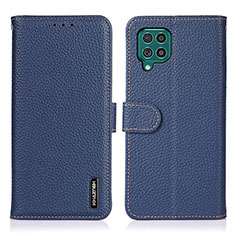 Coque Portefeuille Livre Cuir Etui Clapet B01H pour Samsung Galaxy F62 5G Bleu