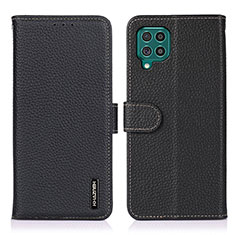 Coque Portefeuille Livre Cuir Etui Clapet B01H pour Samsung Galaxy F62 5G Noir