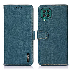 Coque Portefeuille Livre Cuir Etui Clapet B01H pour Samsung Galaxy F62 5G Vert