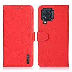 Coque Portefeuille Livre Cuir Etui Clapet B01H pour Samsung Galaxy M32 4G Rouge