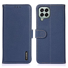 Coque Portefeuille Livre Cuir Etui Clapet B01H pour Samsung Galaxy M33 5G Bleu