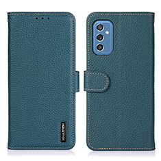 Coque Portefeuille Livre Cuir Etui Clapet B01H pour Samsung Galaxy M52 5G Vert