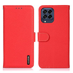 Coque Portefeuille Livre Cuir Etui Clapet B01H pour Samsung Galaxy M53 5G Rouge