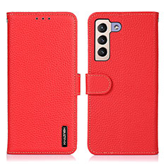 Coque Portefeuille Livre Cuir Etui Clapet B01H pour Samsung Galaxy S21 5G Rouge