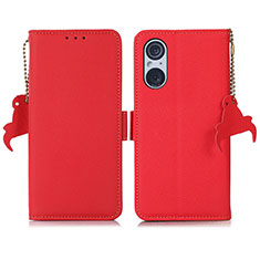 Coque Portefeuille Livre Cuir Etui Clapet B01H pour Sony Xperia 5 V Rouge