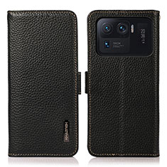 Coque Portefeuille Livre Cuir Etui Clapet B01H pour Xiaomi Mi 11 Ultra 5G Noir