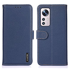 Coque Portefeuille Livre Cuir Etui Clapet B01H pour Xiaomi Mi 12 Lite 5G Bleu