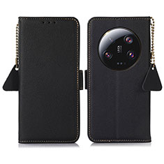 Coque Portefeuille Livre Cuir Etui Clapet B01H pour Xiaomi Mi 13 Ultra 5G Noir