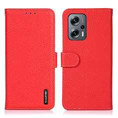 Coque Portefeuille Livre Cuir Etui Clapet B01H pour Xiaomi Poco X4 GT 5G Rouge