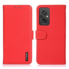 Coque Portefeuille Livre Cuir Etui Clapet B01H pour Xiaomi Redmi 11 Prime 4G Rouge