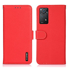 Coque Portefeuille Livre Cuir Etui Clapet B01H pour Xiaomi Redmi Note 11 Pro 4G Rouge