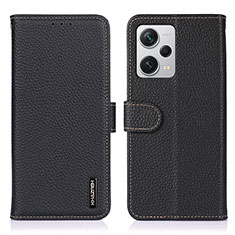 Coque Portefeuille Livre Cuir Etui Clapet B01H pour Xiaomi Redmi Note 12 Explorer Noir