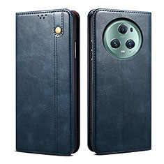 Coque Portefeuille Livre Cuir Etui Clapet B01S pour Huawei Honor Magic5 5G Bleu