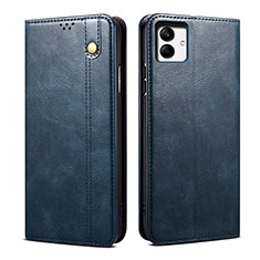 Coque Portefeuille Livre Cuir Etui Clapet B01S pour Samsung Galaxy F14 5G Bleu