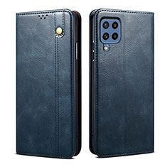 Coque Portefeuille Livre Cuir Etui Clapet B01S pour Samsung Galaxy M32 4G Bleu