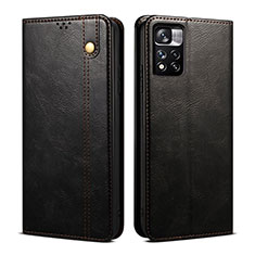 Coque Portefeuille Livre Cuir Etui Clapet B01S pour Xiaomi Mi 11i 5G (2022) Noir
