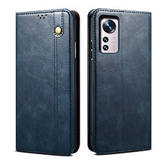 Coque Portefeuille Livre Cuir Etui Clapet B01S pour Xiaomi Mi 12 5G Bleu