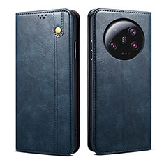 Coque Portefeuille Livre Cuir Etui Clapet B01S pour Xiaomi Mi 13 Ultra 5G Bleu