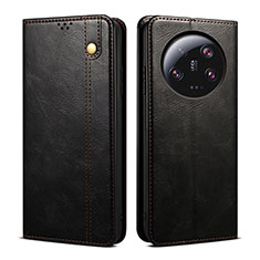 Coque Portefeuille Livre Cuir Etui Clapet B01S pour Xiaomi Mi 13 Ultra 5G Noir