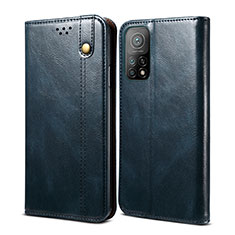 Coque Portefeuille Livre Cuir Etui Clapet B01S pour Xiaomi Redmi K30S 5G Bleu