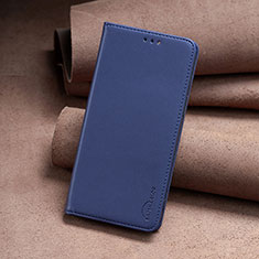 Coque Portefeuille Livre Cuir Etui Clapet B02F pour Nokia C210 Bleu