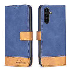 Coque Portefeuille Livre Cuir Etui Clapet B02F pour Samsung Galaxy A04s Bleu