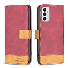Coque Portefeuille Livre Cuir Etui Clapet B02F pour Samsung Galaxy F23 5G Rouge