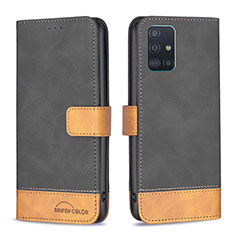 Coque Portefeuille Livre Cuir Etui Clapet B02F pour Samsung Galaxy M40S Noir