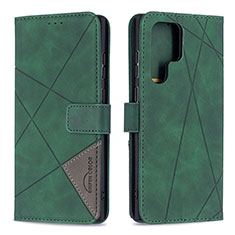 Coque Portefeuille Livre Cuir Etui Clapet B02F pour Samsung Galaxy S23 Ultra 5G Vert