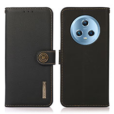 Coque Portefeuille Livre Cuir Etui Clapet B02H pour Huawei Honor Magic5 5G Noir