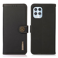Coque Portefeuille Livre Cuir Etui Clapet B02H pour Motorola Moto G100 5G Noir